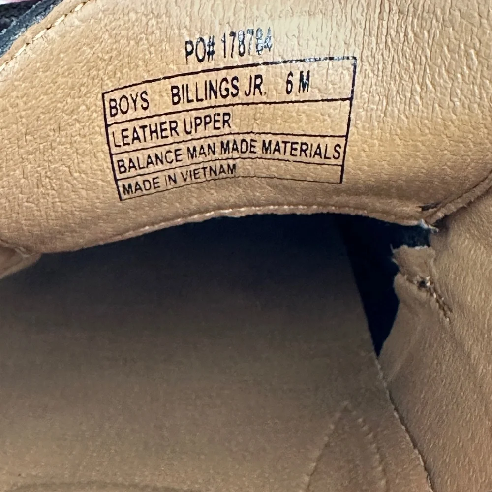 Florsheim Black Oxford Boys Leather Shoes - Picture 6 of 6